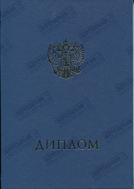Внешний вид диплома (обложка) среднего профессионального образования с 2014 по 2021 год